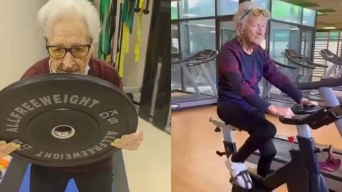 Aos 101 anos, ‘vovó maromba’ afirma que cortou açúcar e farinha e mantém rotina de treinos