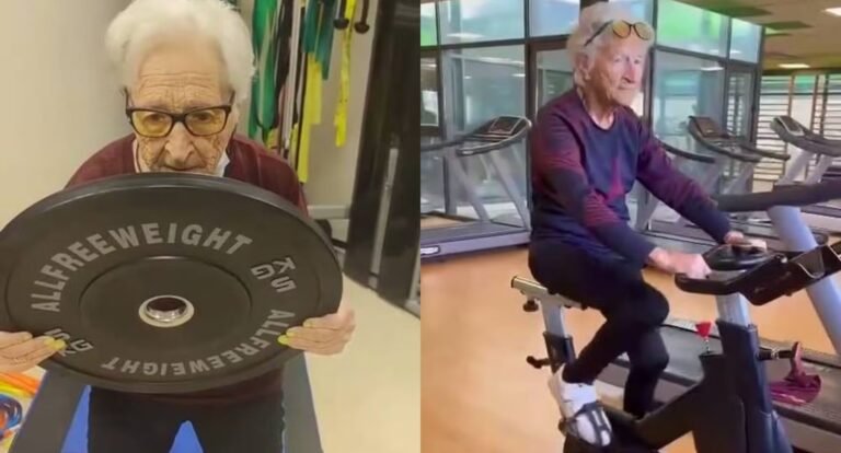 Aos 101 anos, ‘vovó maromba’ afirma que cortou açúcar e farinha e mantém rotina de treinos
