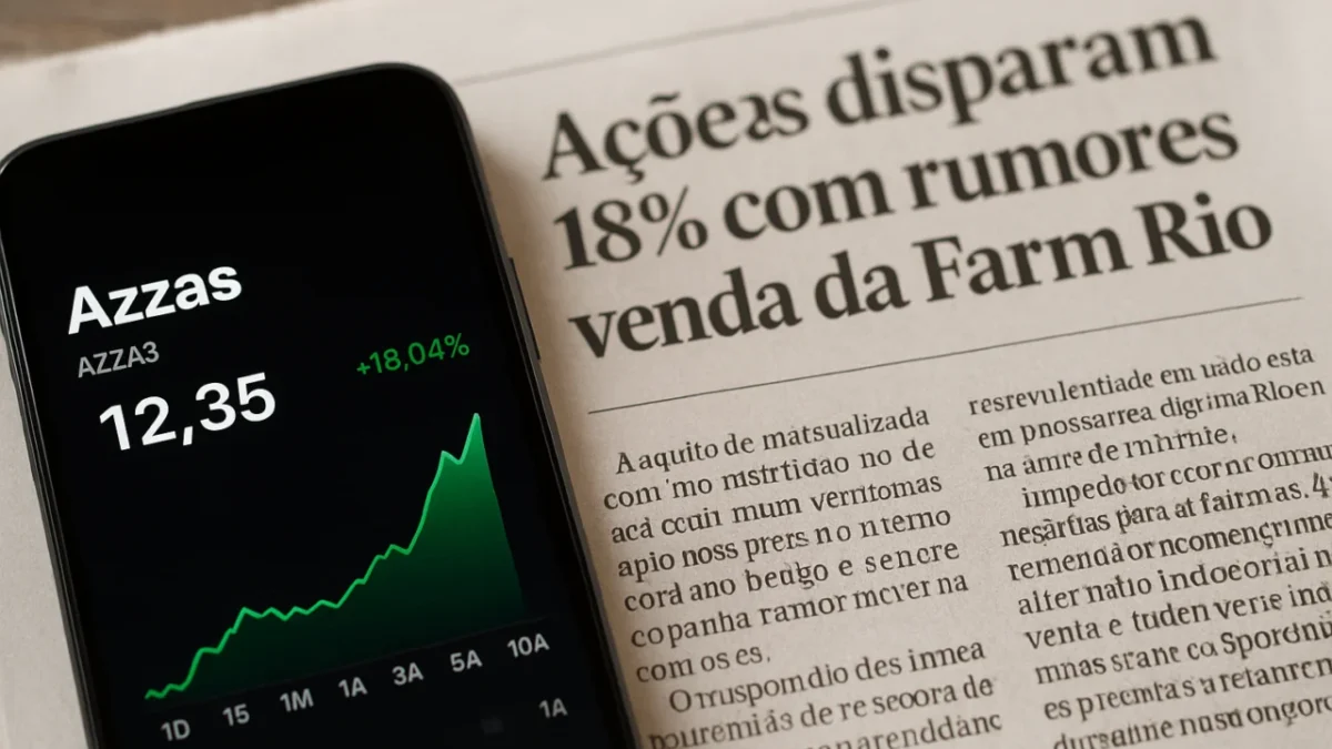 Ações da Azzas (AZZA3) disparam até 18% com rumores sobre venda da Farm Rio