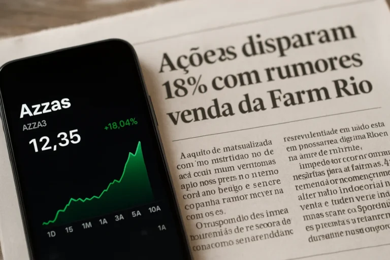 Ações da Azzas (AZZA3) disparam até 18% com rumores sobre venda da Farm Rio