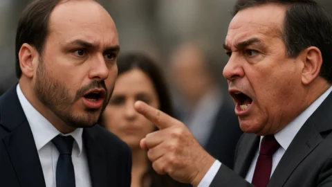 Amin chama Carlos Bolsonaro de “estrupício” e provoca resposta do ‘Carluxo’