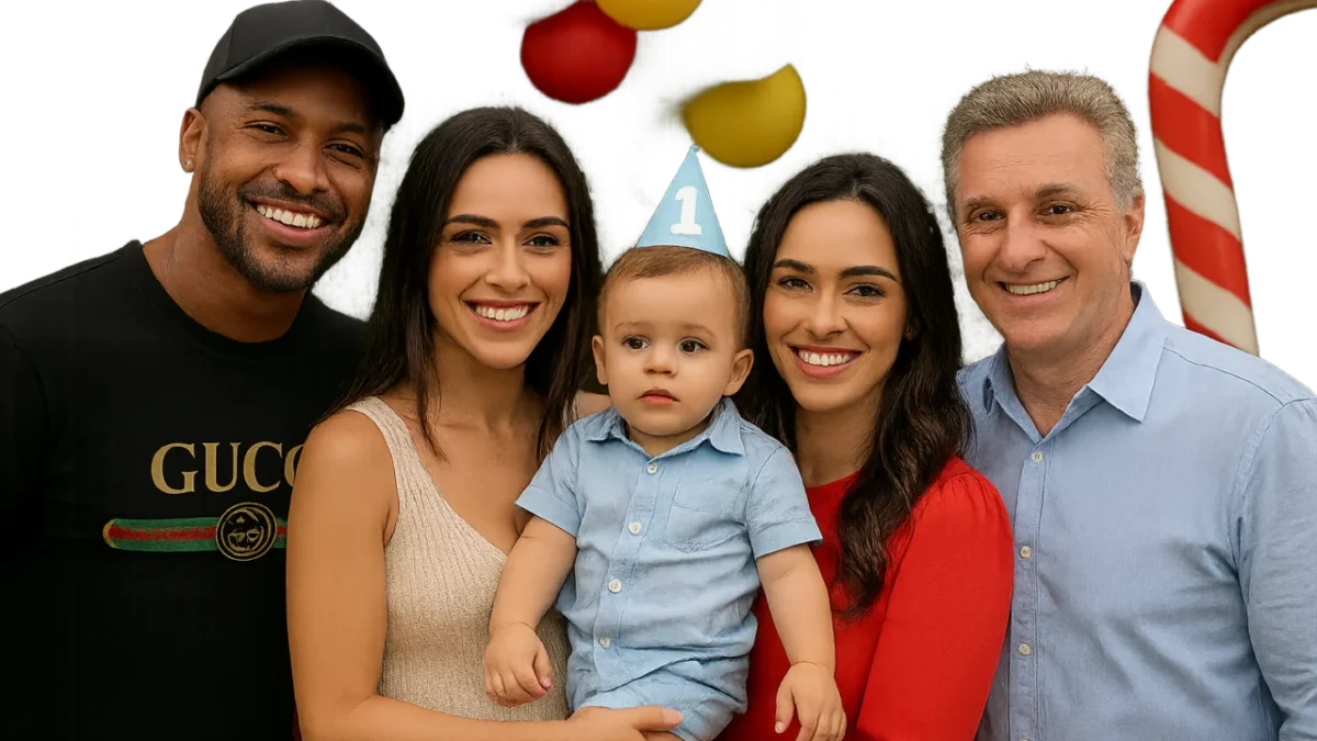 Bento, filho de Thiaguinho e Carol Peixinho, completa 1 ano em festa com Neymar, Bruna Biancardi e Luciano Huck