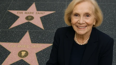 Eva Marie Saint, 102 anos: vencedora do Oscar com duas estrelas na Calçada da Fama de Hollywood