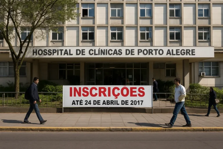 Hospital de Clínicas de Porto Alegre abre inscrições para processo seletivo com prazo até 24 de abril de 2017