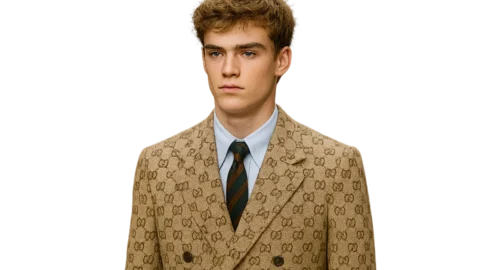 João Hilbert, filho de Fernanda Lima, estreia aos 18 anos na passarela da Gucci em Milão