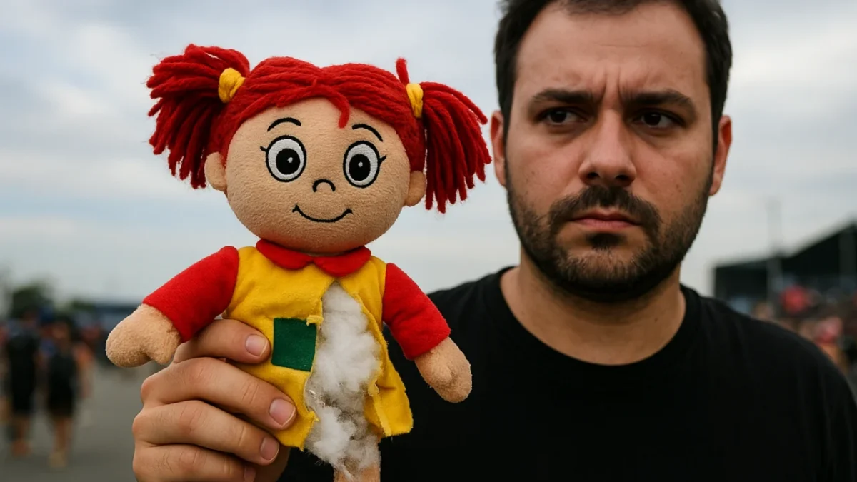 Juliano Floss publica foto de Emília após Marina Sena rasgar boneco no Rock in Rio; web interpreta indireta