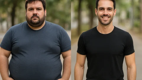 Kaká Diniz, marido de Simone Mendes, emagrece cerca de 17 kg e publica antes e depois