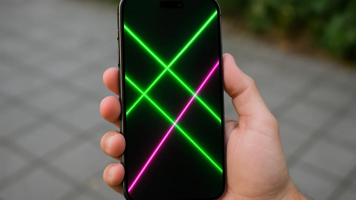 Linhas verdes e rosas aparecem em telas do iPhone 18 Pro poucos dias após chegada ao mercado