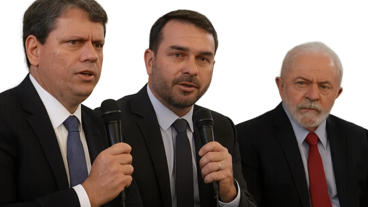Live de Tarcísio com Flávio Bolsonaro acende alerta no entorno de Lula