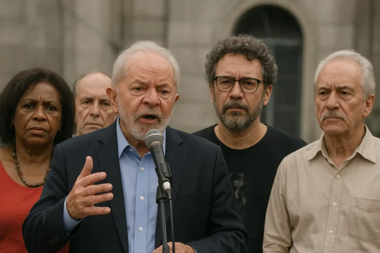 Lula faz discurso baseado na memória política ao lado de artistas da velha guarda no Rio