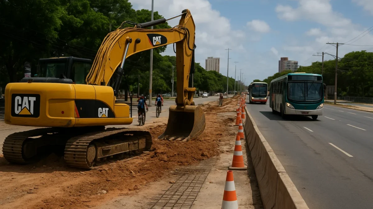 Obras da Nova Beira-Mar começam nesta segunda (14) com alterações em ônibus, pedestres e ciclistas