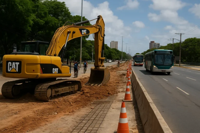Obras da Nova Beira-Mar começam nesta segunda (14) com alterações em ônibus, pedestres e ciclistas