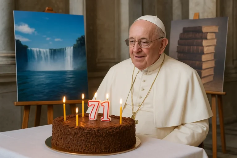 Papa Leão XIV celebra 71 anos com exposição sobre a água, bolo e ordem para nova sede da Biblioteca Apostólica