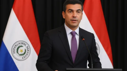 Santiago Peña convida empresários brasileiros a investir no Paraguai e participar do Summit em Assunção (12–13 de novembro)