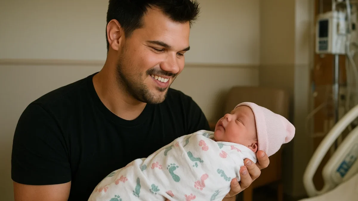 Taylor Lautner anuncia nascimento da primeira filha, chamada Lennon Taylor Lautner