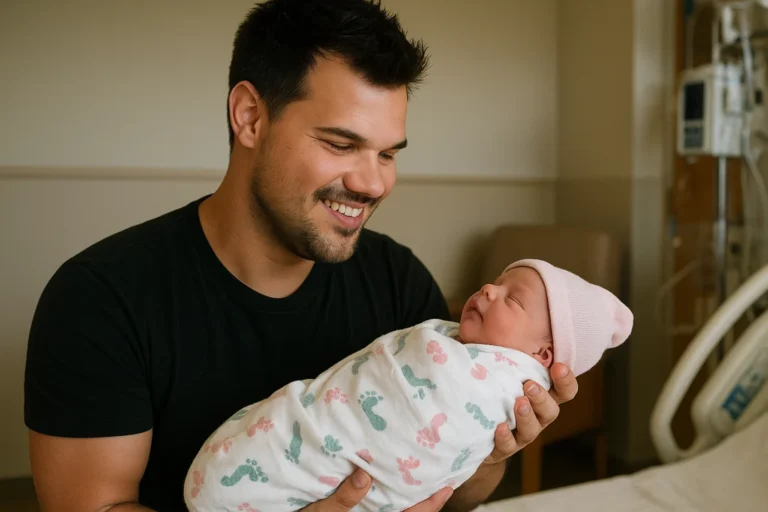 Taylor Lautner anuncia nascimento da primeira filha, chamada Lennon Taylor Lautner