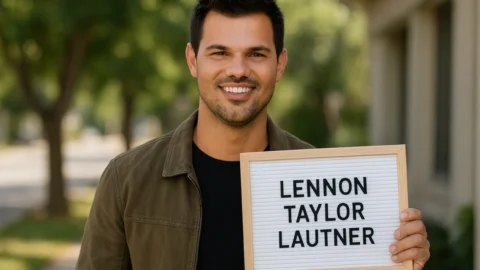 Taylor Lautner anuncia nascimento da primeira filha, Lennon Taylor Lautner