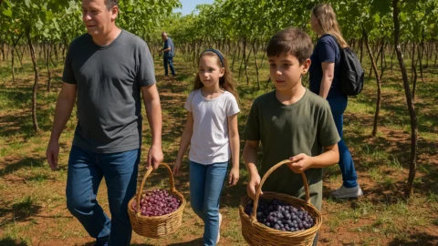 Turismo rural no noroeste de SP: colheitas de morango e uva atraem milhares a Urânia e Jales