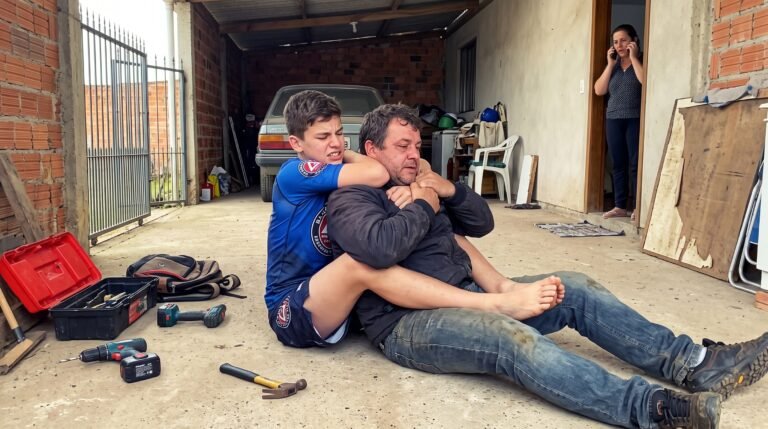 Adolescente de 14 anos atleta de jiu-jítsu usa mata-leão para imobilizar ladrão por 15 minutos após invasão de domicílio e tentativa de furto de ferramentas em Lages, Santa Catarina