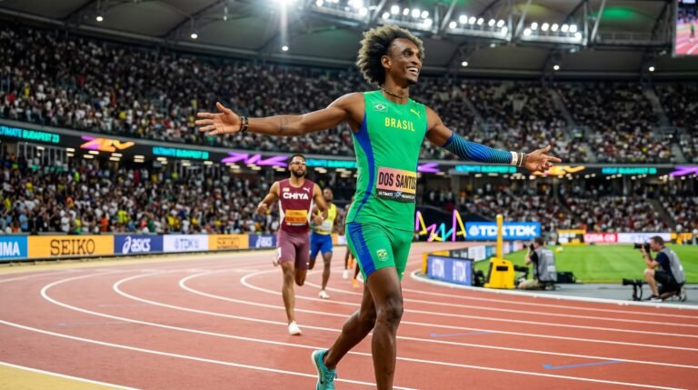 Alison dos Santos concorre ao prêmio de melhor atleta do ano da World Athletics após temporada histórica nos 400m com barreiras