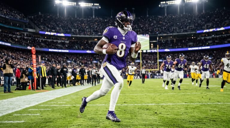 Baltimore Ravens recebem notícia preocupante sobre a lesão no tornozelo do quarterback Lamar Jackson