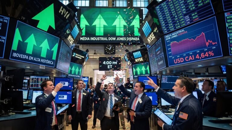 Bolsa dispara e dólar cai 4,64% com recordes históricos no Ibovespa e mercados globais em forte alta