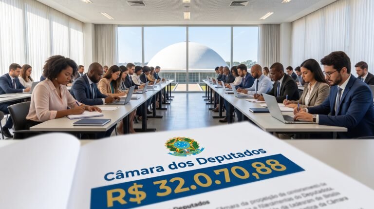 Câmara dos Deputados abre concurso público com vagas imediatas e salário até R$ 32.070,88 para analistas legislativos