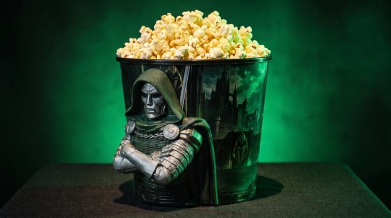 Cinemark revela itens colecionáveis e balde de pipoca temático do Doutor Destino para a estreia altamente aguardada de Vingadores Doomsday nos cinemas