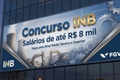 Concurso INB abre vagas com salários de até R$ 8 mil para níveis médio técnico e superior com inscrições abertas pela FGV