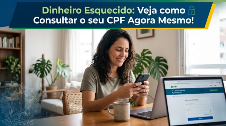 Dinheiro Esquecido no Banco Central Mais de 26 Milhões de Brasileiros têm Valores para Resgatar. Veja como Consultar o seu CPF Agora Mesmo!
