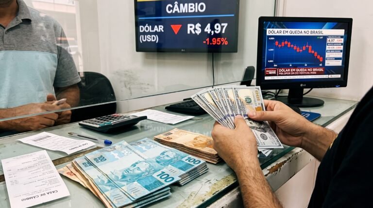 Dólar fecha abaixo de R$ 5 pela primeira vez desde maio após forte ajuste no mercado financeiro brasileiro e exterior