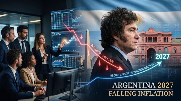 Economia da Argentina deve se recuperar lentamente em 2027 com desafios para Javier Milei e inflação em queda, apontam analistas do mercado financeiro