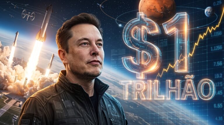 Elon Musk volta a ser trilionário com disparada da SpaceX e fortuna dispara ultrapassando a marca histórica de um trilhão de dólares novamente
