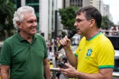 Flávio Bolsonaro viaja para Goiânia e Ronaldo Caiado marca pronunciamento decisivo para o segundo turno da eleição presidencial de 2026