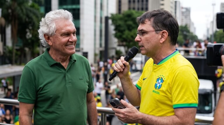 Flávio Bolsonaro viaja para Goiânia e Ronaldo Caiado marca pronunciamento decisivo para o segundo turno da eleição presidencial de 2026