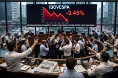 Ibovespa despenca após recordes históricos pressionado por realização de lucros cautela eleitoral acirrada e cenário fiscal desafiador