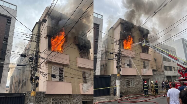 Incêndio grave em apartamento no bairro Prado em Belo Horizonte deixa mãe em estado gravíssimo com 62% do corpo queimado e filho ferido