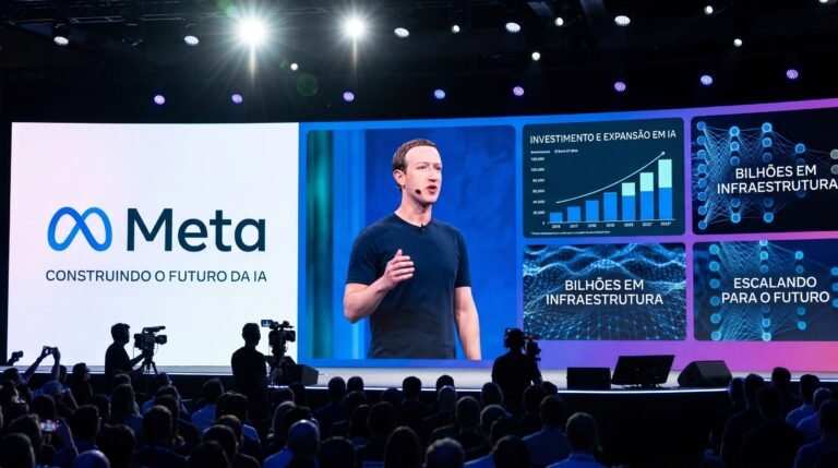 Mark Zuckerberg defende expansão da inteligência artificial e confirma investimentos bilionários da Meta para concorrer com gigantes do setor