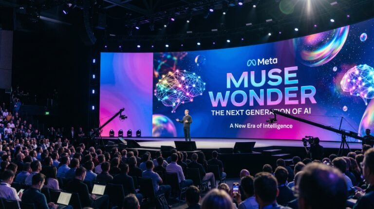 Meta lança o novo sistema Muse Wonder para competir com gigantes da inteligência artificial como OpenAI e Anthropic no mercado global de tecnologia