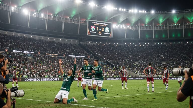 Palmeiras bate o Fluminense por 2 a 1 no jogo de ida da semifinal da Libertadores e garante vantagem preciosa jogando no Maracanã