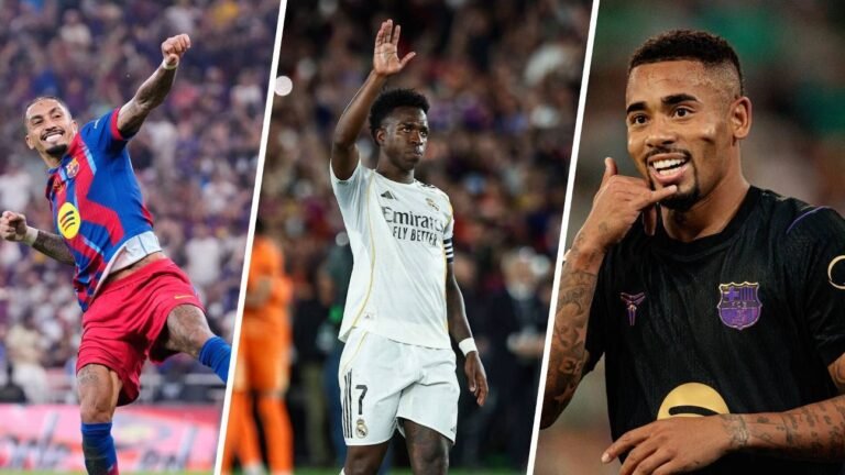 Quem são todos os brasileiros que disputaram Barcelona x Real Madrid e qual o lugar de Gabriel Jesus na histórica lista de craques do El Clásico