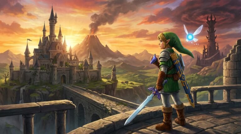 Remake de Zelda Ocarina of Time ganha trailer épico com novidades exclusivas, interações por microfone e lançamento confirmado para o Nintendo Switch 2 em 2026