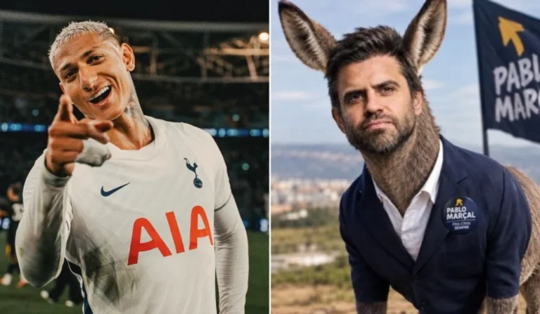 Richarlison publica imagem gerada por inteligência artificial com Pablo Marçal após críticas e polêmica envolvendo terreno milionário