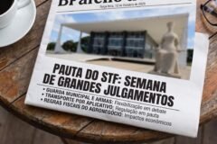 Supremo Tribunal Federal define pauta da semana com julgamento sobre porte de arma para guardas municipais, transporte por aplicativos e regras tributárias do agronegócio
