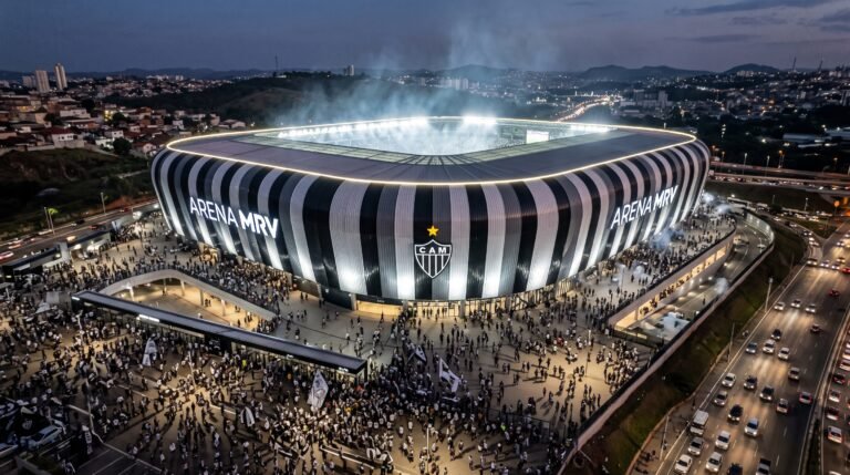 Trânsito na Arena MRV Veja todas as alterações viárias, linhas de ônibus e rotas alternativas para a partida do Atlético na região Noroeste de Belo Horizonte hoje(14)