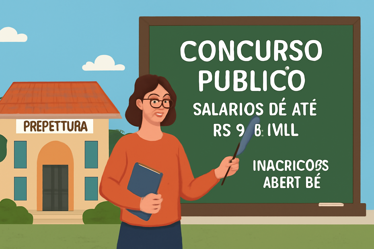 Capa horizontal sem textos escritos sobre prefeitura valença abre concurso para professores com salários até R$ 4,4 mil.
