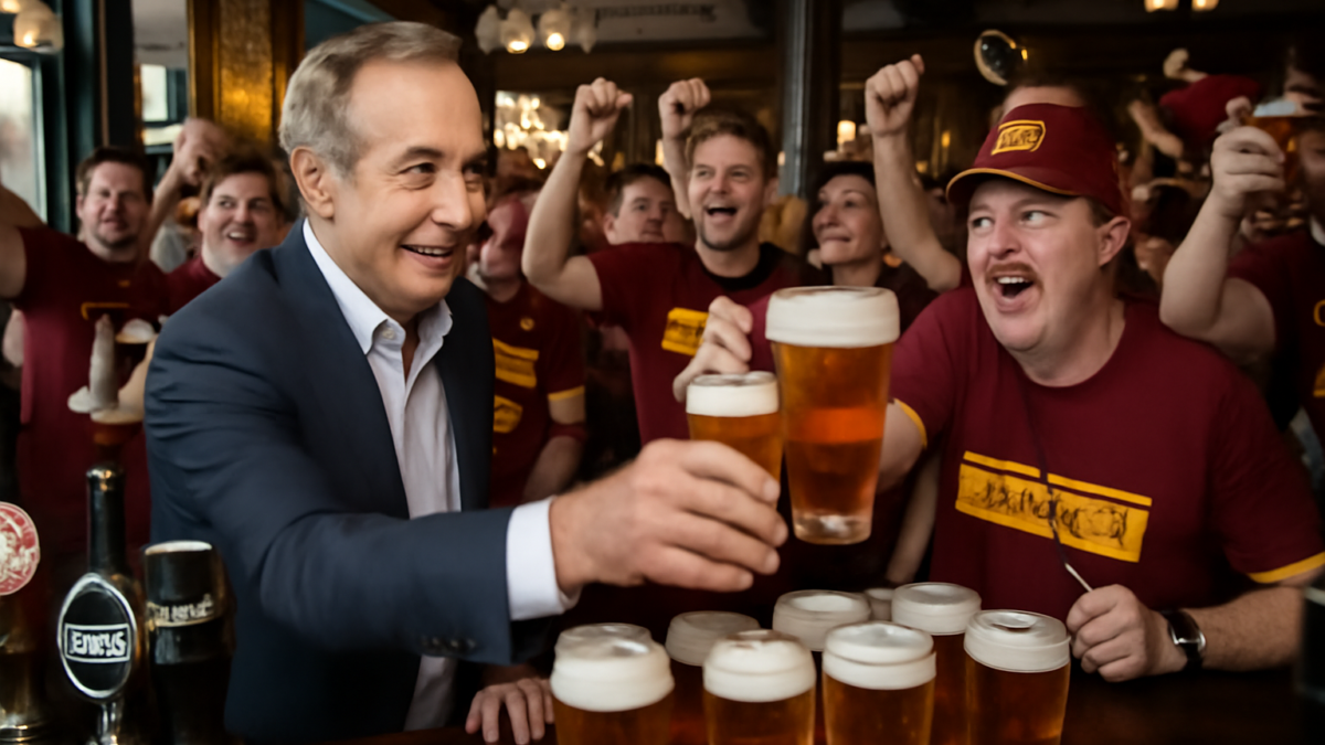 Josh Harris gasta fortuna em bar em Londres e paga cerveja gratuita para torcedores do Washington Commanders antes de jogo histórico