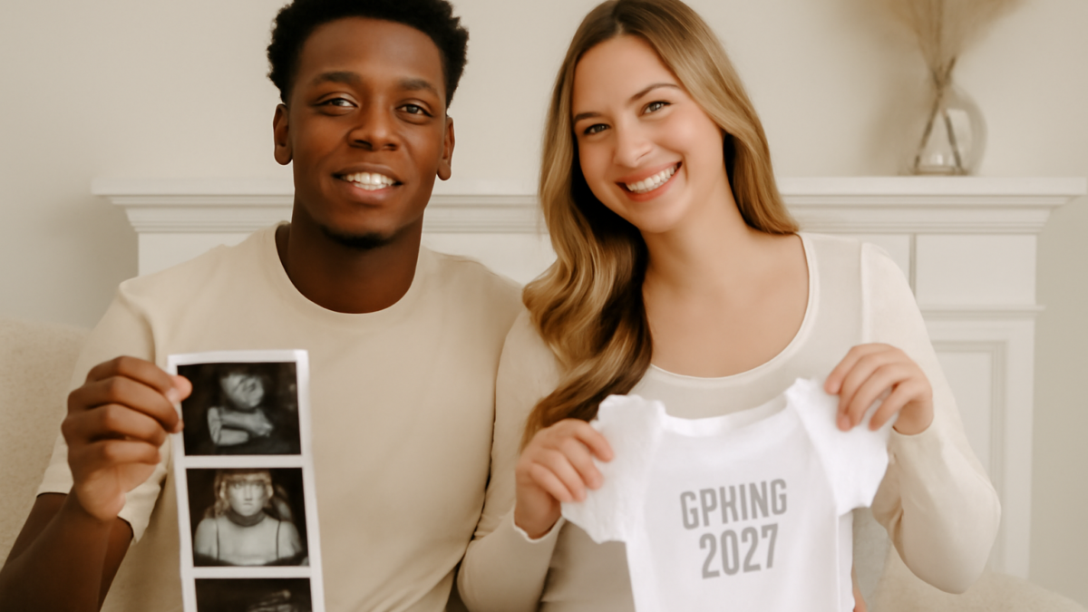 Michael Penix Jr. e a esposa Olivia anunciam que estão esperando o primeiro filho com vídeo emocionante e revelam que o bebê nasce na primavera de 2027