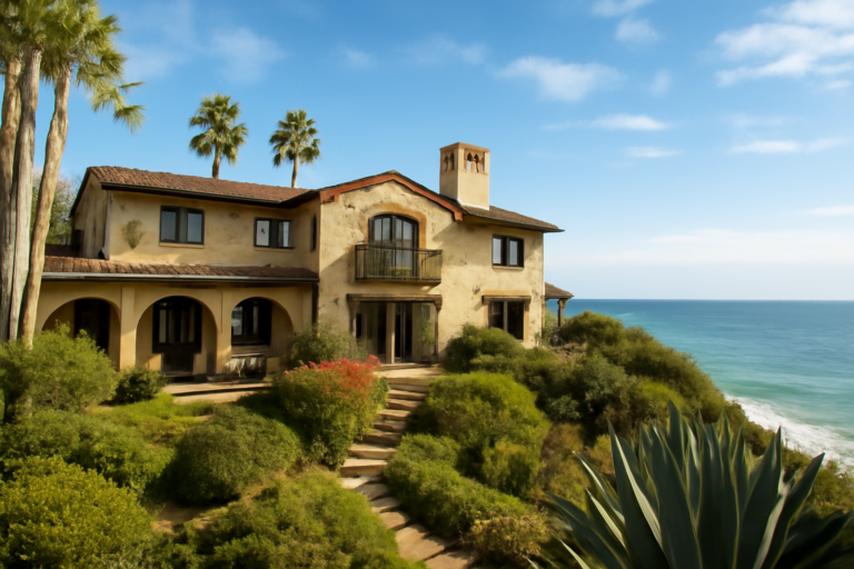 casa diane keaton laguna, fachada de residência de alto padrão em Laguna Beach