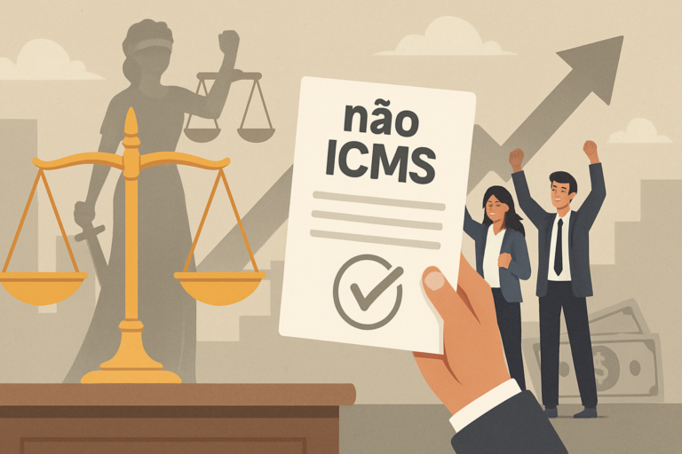 stf decide que crédito: capa horizontal 16:9 sem textos, representando crédito presumido do ICMS não integra PIS/Cofins
